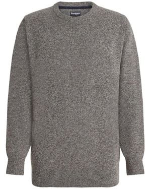 Barbour Pullover Essential Tisbury - Grau