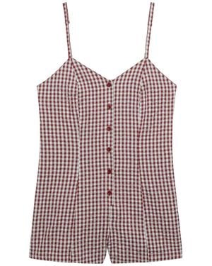 Superdry & Co Jumpsuit Gingham Cami - Lila