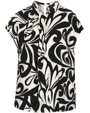 DreiMaster Klassik Bluse - Schwarz