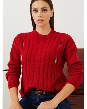 Bianco Lucci Pullover - Rot
