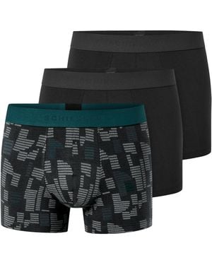 Schiesser Boxershorts 95/5 Cotton - Schwarz