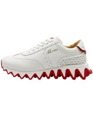 Christian Louboutin Sneaker Low Louboutin Sneakers Herren Rot - Weiß