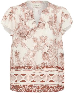 Cream Bluse Jessie - Pink