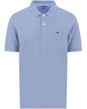 Fynch-Hatton Shirt Polo 100% Baumwolle Hellblau