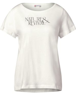 Street One T-Shirt Mit Wording - Weiß