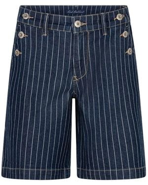 Red Button Hose Bibette Pinstripe - Blau