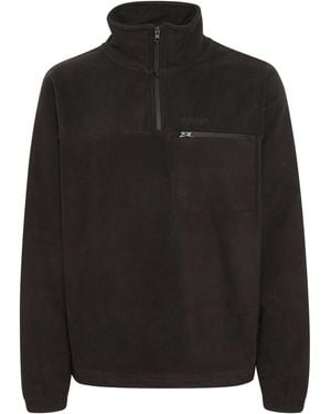 Solid Fleecejacke Noobert - Schwarz