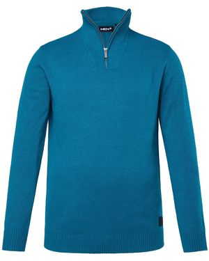 Men Plus Pullover - Blau