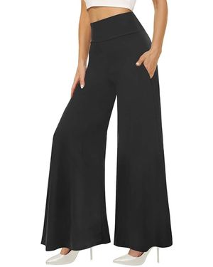 MEETWEE High Waist Wide Leg - Schwarz