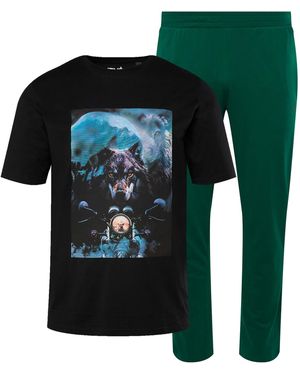Men Plus Pyjama - Grün