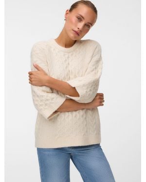 Vero Moda Pullover Vmpaula - Natur