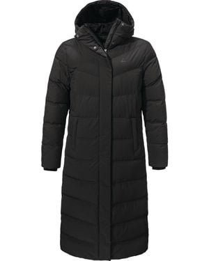 Schoeffel Mantel Urban Down - Schwarz