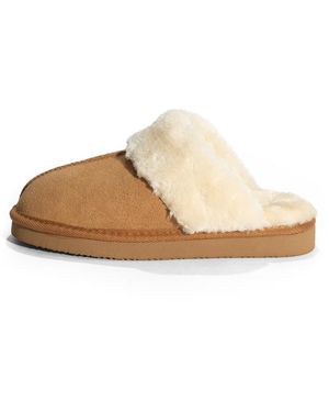 Minnetonka Slipper Chesney - Natur