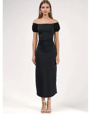 Hiccup Midi Kleid - Schwarz