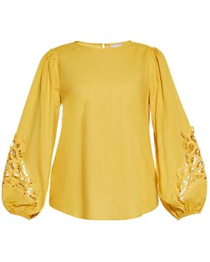 Usha Bluse - Gelb