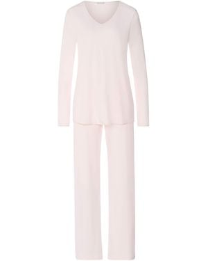Hanro Pyjama Cotton Silk - Weiß