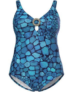 Ulla Popken Badeanzug - Blau
