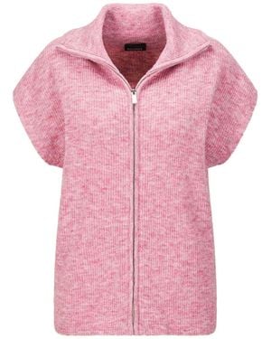 Goldner Strickweste - Pink