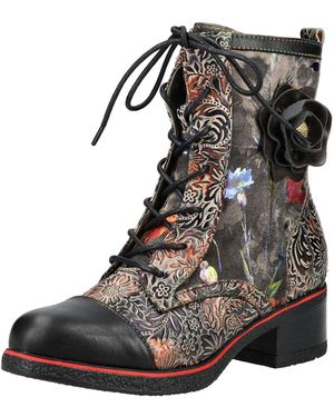 Laura Vita Schnürstiefelette - Schwarz