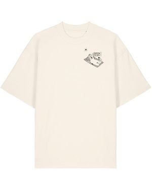 Kultgut Shirt Snooze - Weiß