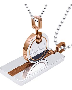 Firetti Partnerschmuck Herzschlag - Grau