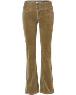 Koröshi Damen Cordhose Korsett Botcut Pushup Damen Cordhose Korsett Botcut Pushup - Natur