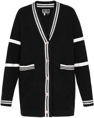 DreiMaster Maritim Strickjacke - Schwarz