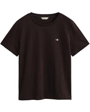 GANT T-Shirt - Schwarz