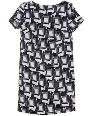 Tooche Kleid Geometrica - Schwarz
