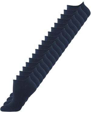 Nur die 18Er-Pack Sneakersocken Baumwolle - Blau
