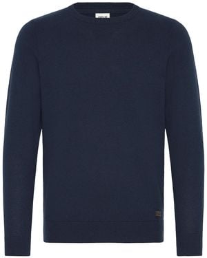 Solid Strickpullover Sdakant - Blau