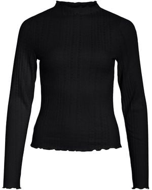 Vila Shirt Vibradie - Schwarz
