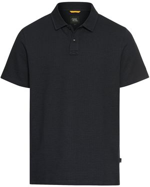 Camel Active Poloshirt Aus Einem Baumwollmix - Schwarz