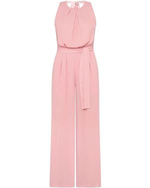Zero Jumpsuit Mit Bindegürtel - Pink
