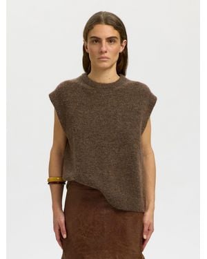 SELECTED Pullunder Slwlulu - Braun
