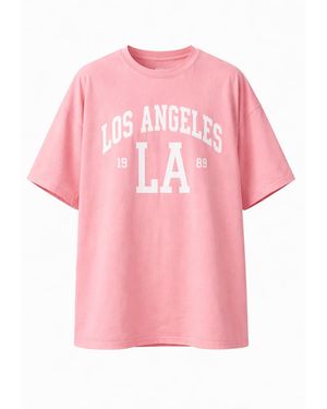 Worldclassca Oversizeshirt Oversize T-Shirt - Pink