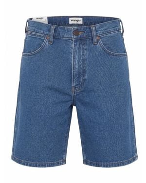 Wrangler Jeans Light & Soft Frontier Dark Stone Shorts - Blau