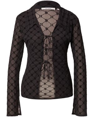 Oval Square Bluse Fierce - Schwarz