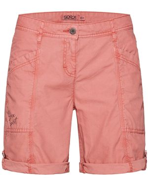SOCCX Bermuda Mit Turn-Up-Saum - Pink