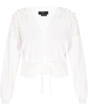 faina Strickjacke - Weiß