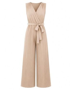 Worldclassca Jumpsuit Jumpsuit Pleated Overall Uni - Natur