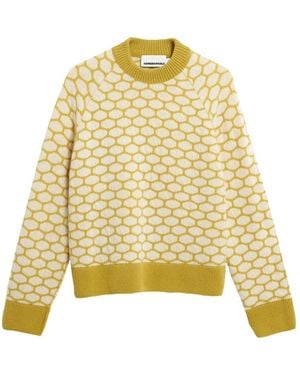 ARMEDANGELS Strickpullover Multi Dots - Gelb
