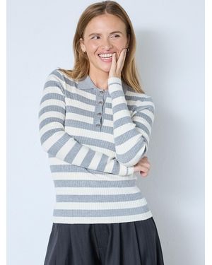 co'couture Cocouture Pullover Bonny - Grau