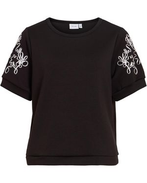 Vila Sweatshirt Visiffi - Schwarz