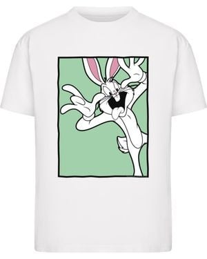 Merchcode T-Shirt Looney Tunes Bugs Bunny Funny Face - Grün