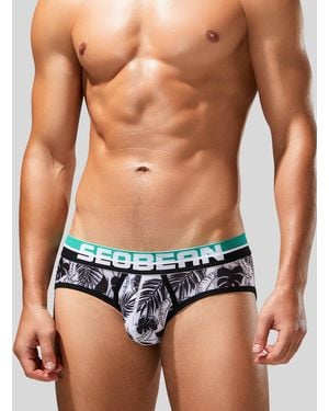SEOBEAN Slip Brief Tropical - Blau