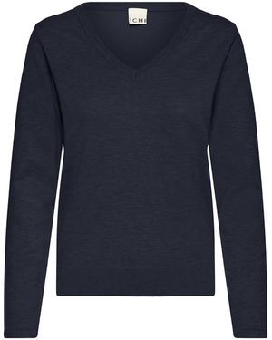 Ichi Pullover Ihluls - Blau