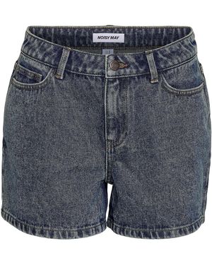 Noisy May Shorts Nmsmiley - Blau