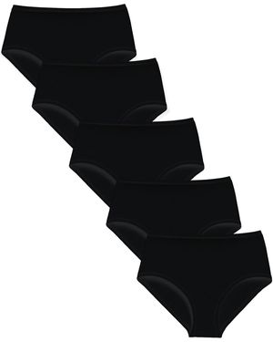 MAXTED Slip Basic Max Taillenslip Hipster 5Er Pack - Schwarz