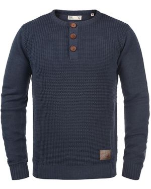 Solid Pullover Terrance - Blau